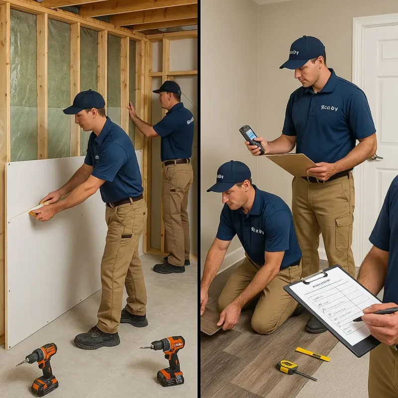 Repairs and Reconstruction process in Assumption, IL